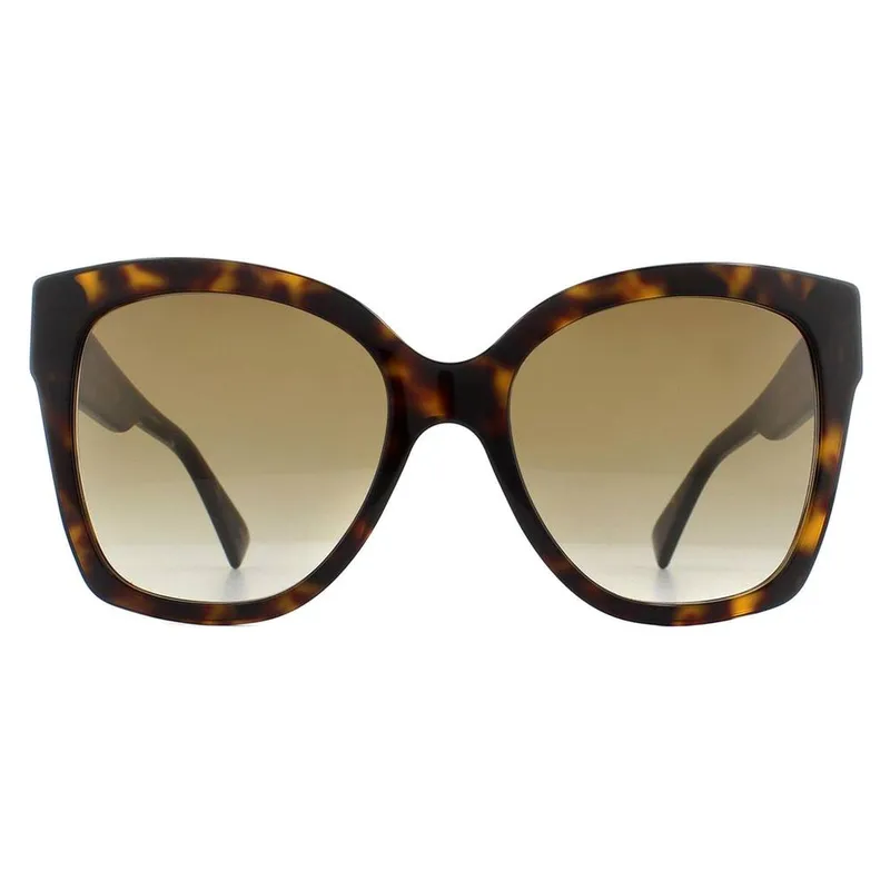 Gucci Women's Cat Eye Havana Brown Gradient Sunglasses Brown female