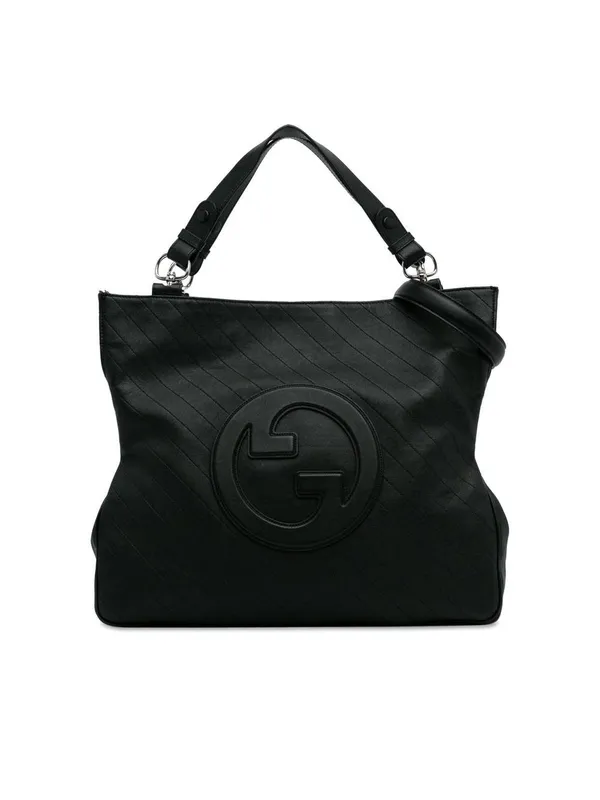 Gucci Women's Preloved Medium Blondie Satchel in Black Black female