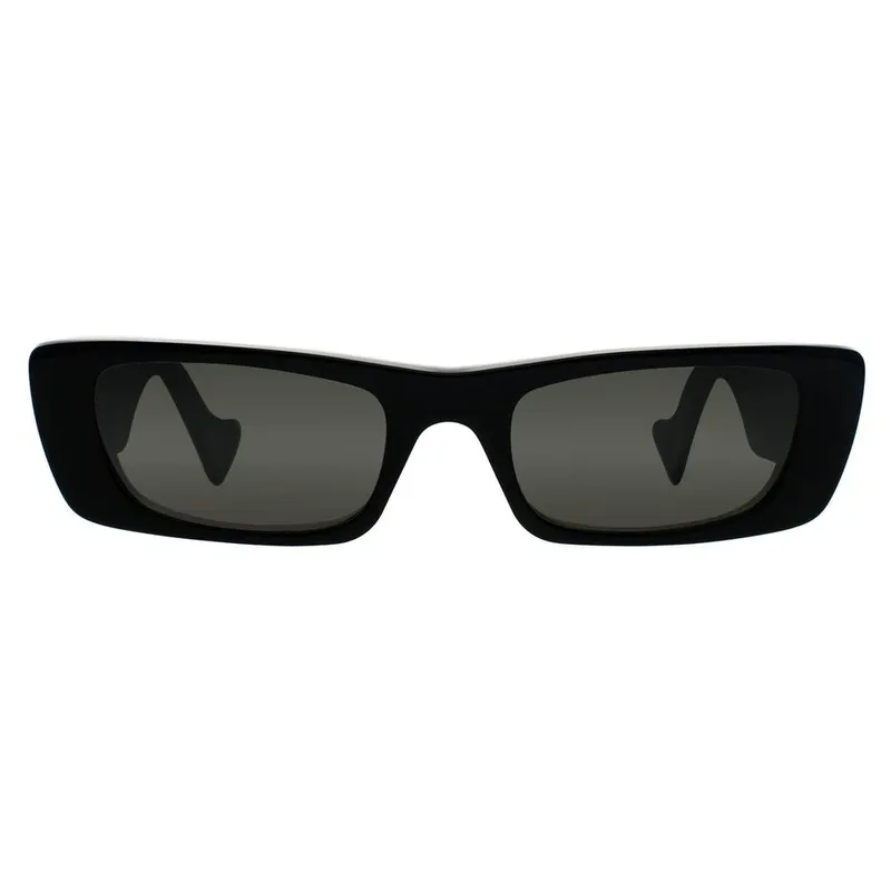 Gucci Rectangle Womens Black Grey Gg0516s - One Size