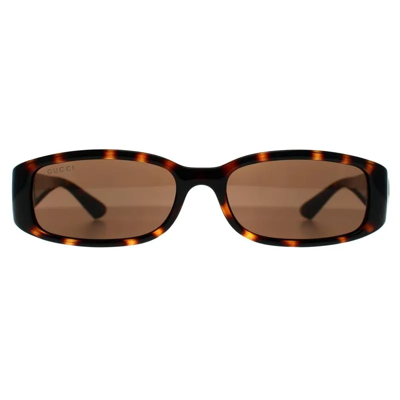 Gucci Women's Rectangle Brown Havana Brown GG1661S Sunglasses - Brown