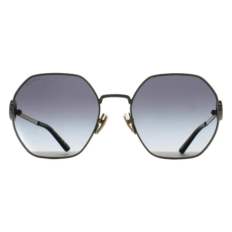 Gucci Women's Round Gold Grey GG2046S Sunglasses - Gold - Size: One Size