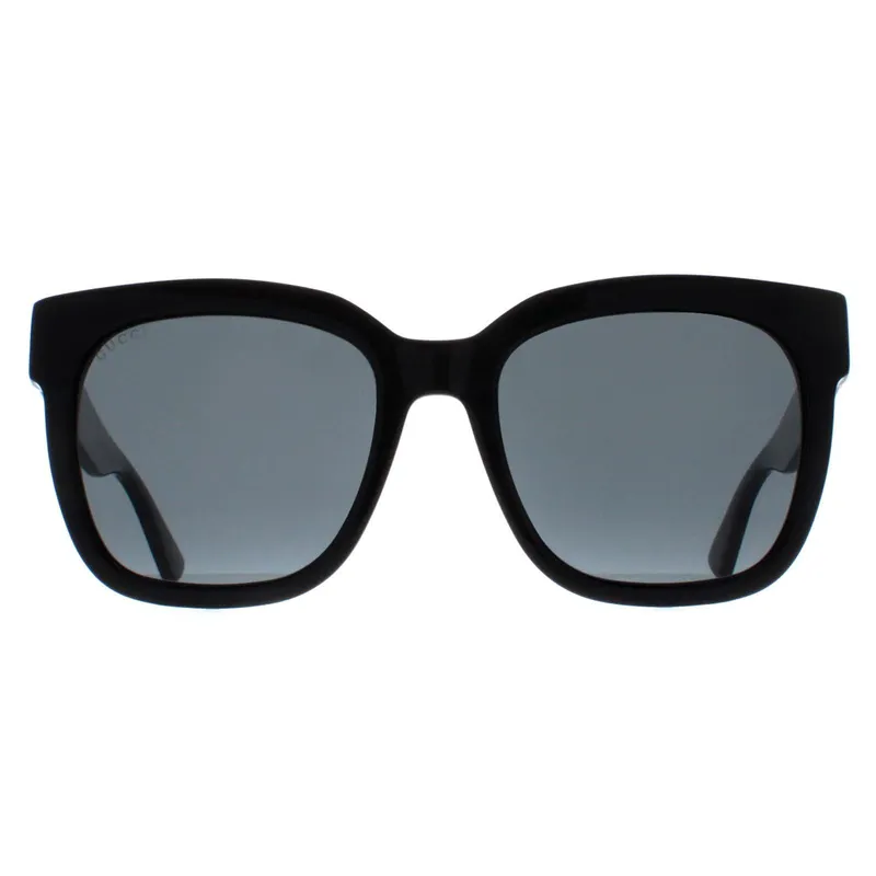 Gucci Women's Square Black Grey GG0034SN Black female