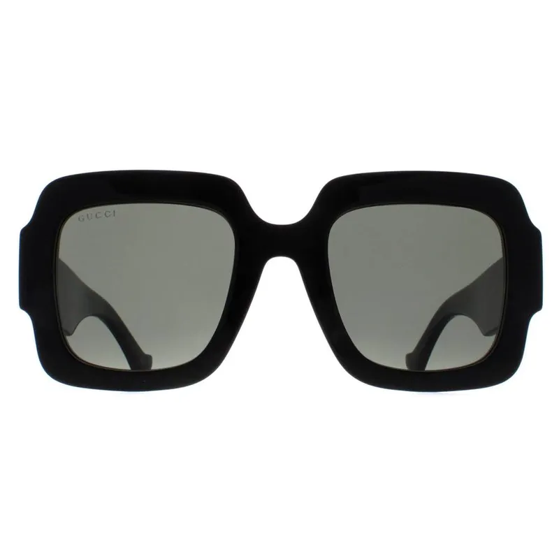 Gucci Women's Square Black Grey GG1547S Black One Size