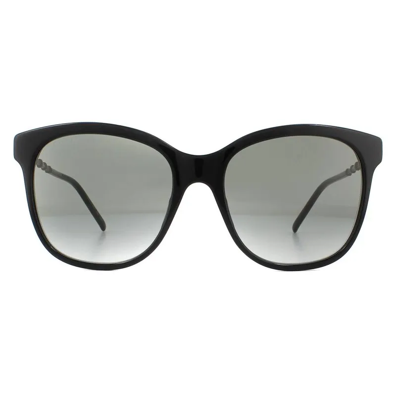 Gucci Women's Square Black Grey Gradient Sunglasses - Black