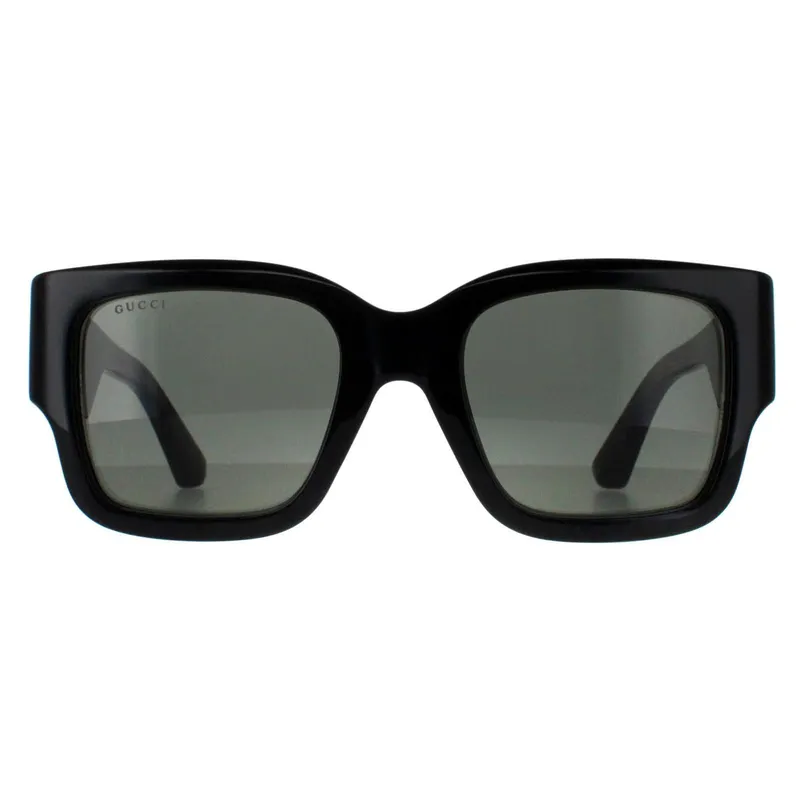 Gucci Women's Square Black with Havana Grey GG1663S Black
