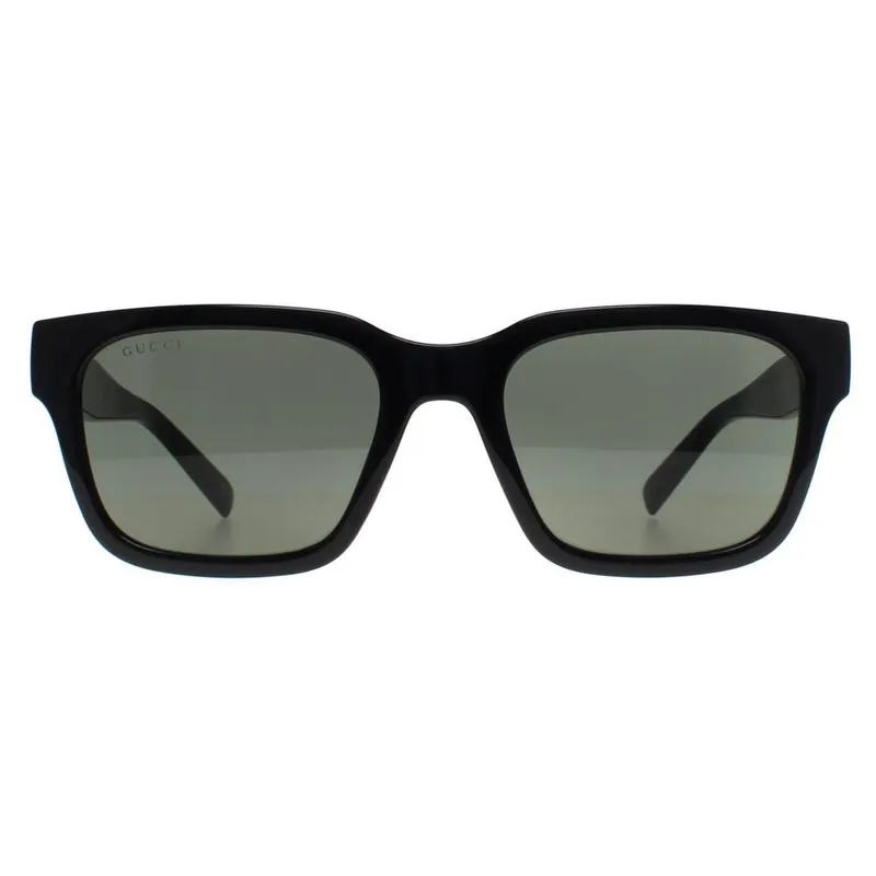 Gucci Women's Square Shiny Black Grey GG1857S Black