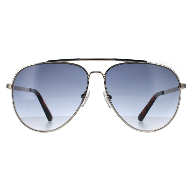 Guess Men's Aviator Gold Blue Gradient GU00059 Gold One Size