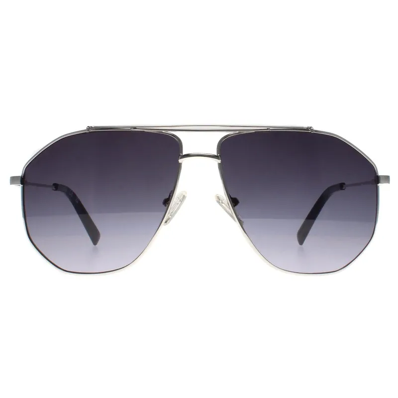 Guess Men's Aviator Silver Blue Gradient GF5087 Silver One Size