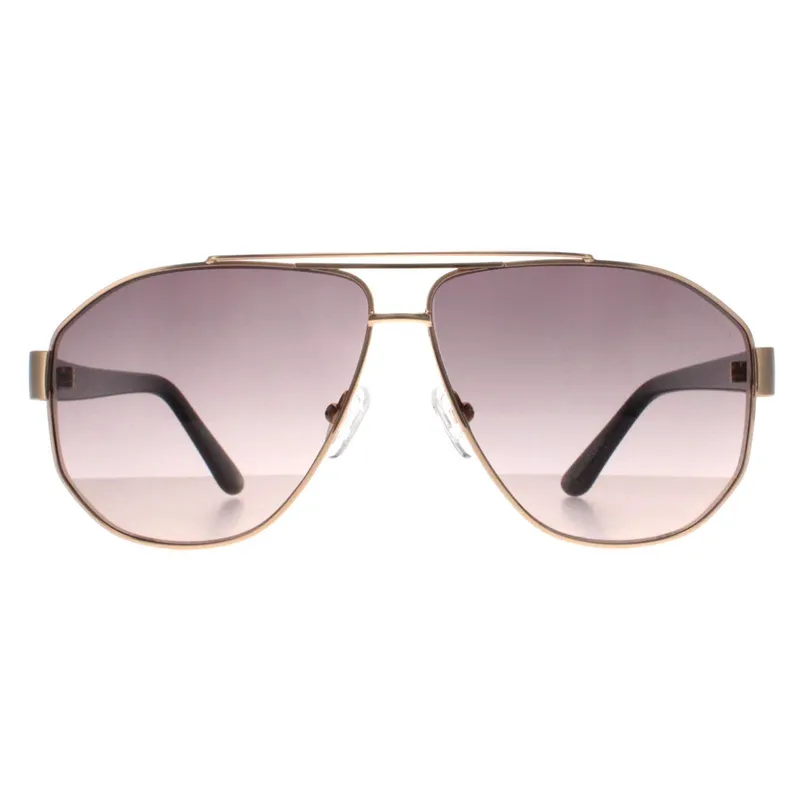 Guess Women's Aviator Gold Grey Gradient GF6145 Gold One Size