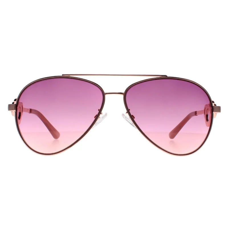 Guess Women's Aviator Rose Gold Pink Gradient GF0365 Gold One Size