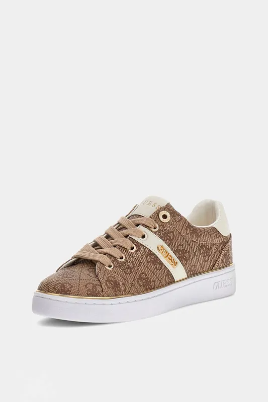 Guess Women's Britz Trainers Beige Size: 5 Beige 5