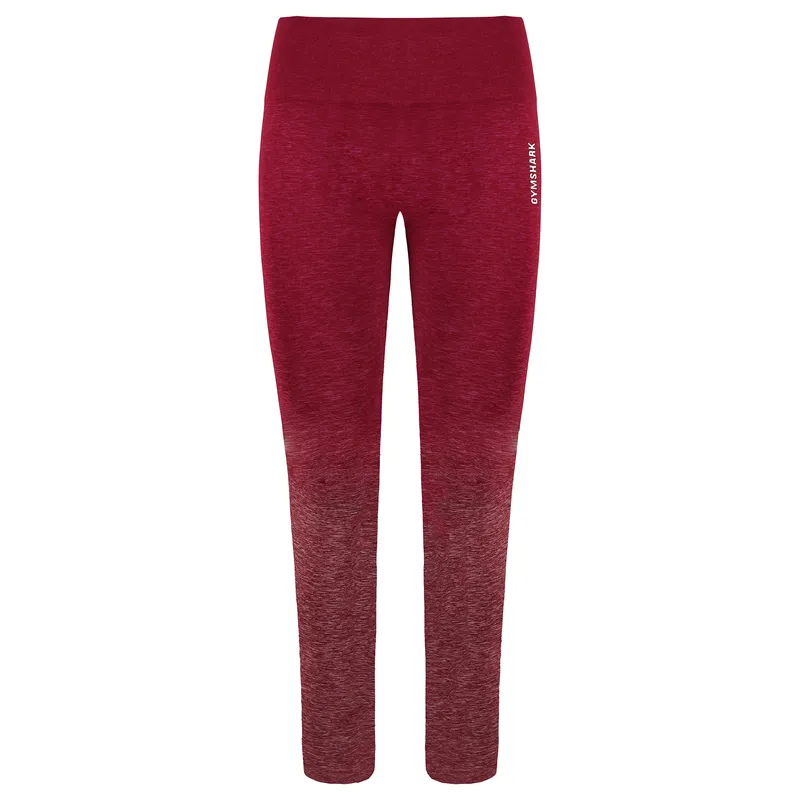 Gymshark Adapt Womens Ombre Burgundy Leggings - Red - Size X-Small