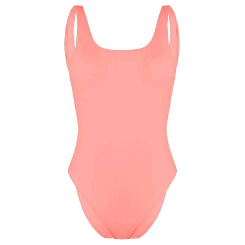 Gymshark Women's Open Back Turquoise Swimsuit in Pink Size: XS Pink XS