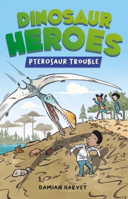 Damian Harvey Dinosaur Heroes: Pterosaur Trouble Paperback Book Multicolor