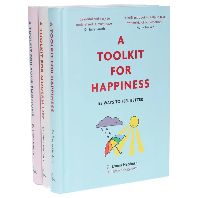 Greenfinch Dr Emma Hepburn Collection 3 Books Set (A Toolkit For Happiness, A Toolkit For Mordern life, A Tookit For Your Emotions)