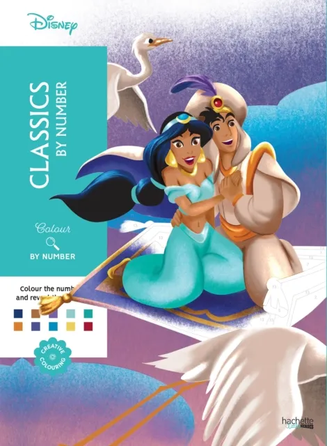 Hachette Mystery Colouring - Classics By Number : Reveal Iconic Disney Characters With Colour By Number