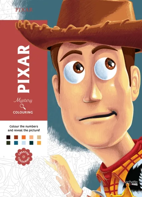 Hachette Mystery Colouring - Pixar : Reveal Iconic Disney Characters With Colour By Number