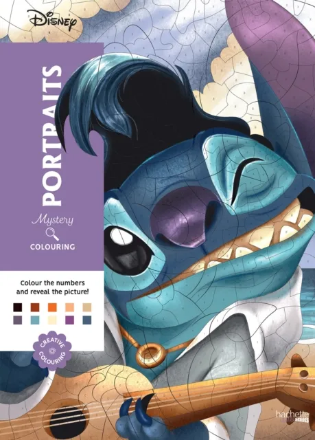 Hachette Mystery Colouring - Portraits : Reveal Iconic Disney Characters With Colour By Number