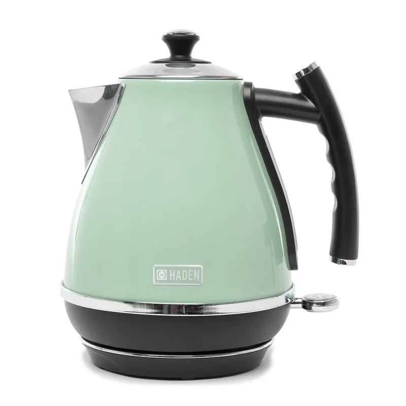 Haden Cotswold Traditional Style Stainless Steel Electric Kettle in Green Green