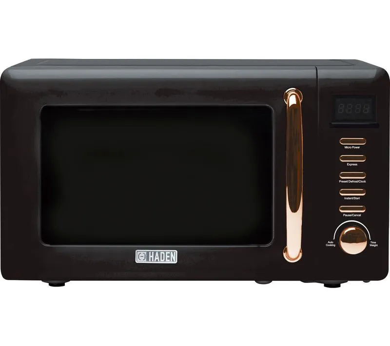 Haden Salcombe 197061 Solo Microwave - Black & Copper, Gold,Black