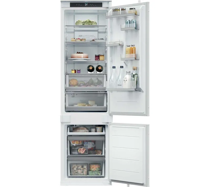 Haier HBQW5519EK 193cm Integrated 70/30 Frost Free Fridge Freezer