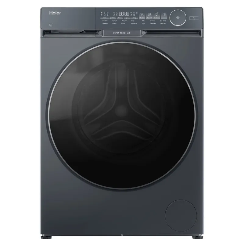Haier HW100-B14387GUUK Series 9 10kg Wifi Freestanding Washing Machine 1400rpm - Graphite