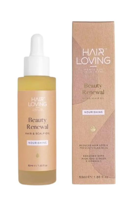 Hair Loving Women's Beauty Renewal Hair & Scalp Oil 50ml in Pale Orange Pale Orange