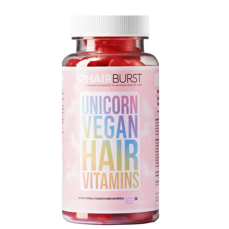 Hairburst Women's Unicorn Vegan Hair Vitamins x 60 Capsules in Clear Clear