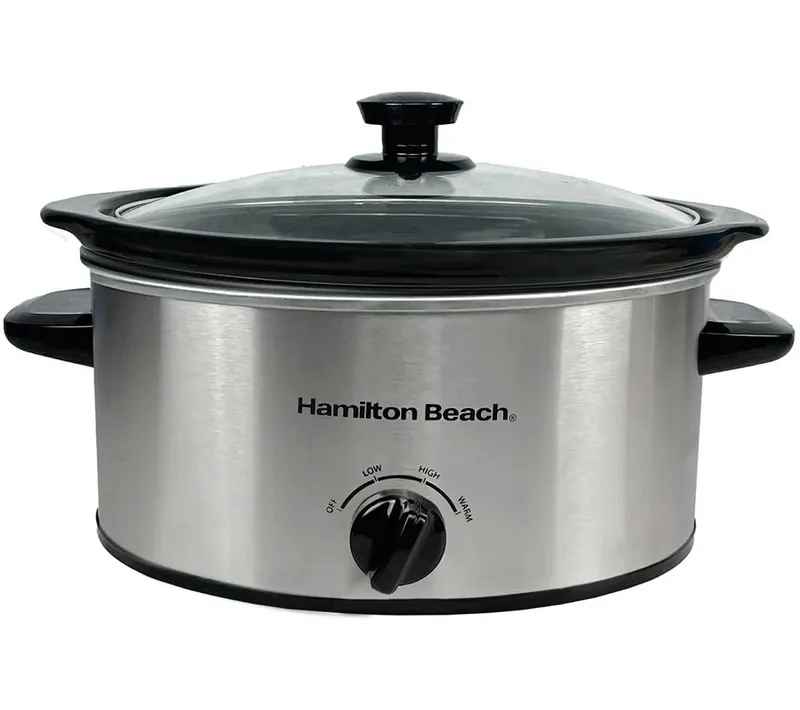 Hamilton Beach The Comfort Cook Slow Cooker - Silver/Grey