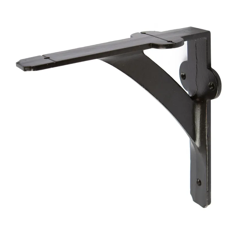 Hammer and Tongs Iron Shelf Bracket - D150mm in Black Size: 1000mm x 1000mm Black 1000mm x 1000mm