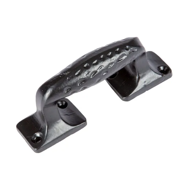 Hammer & Tongs 100mm Black Forged Barn Door Handle