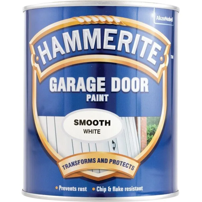 Garage Door Paint, White, 750ml - Hammerite