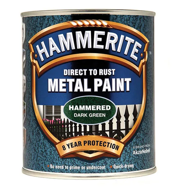 Hammerite Metal Paint - Hammered Dark Green