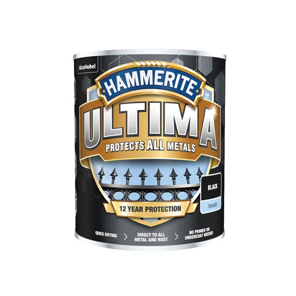 Hammerite Ultima Metal Paint Matt Matt Dark Grey 750ml