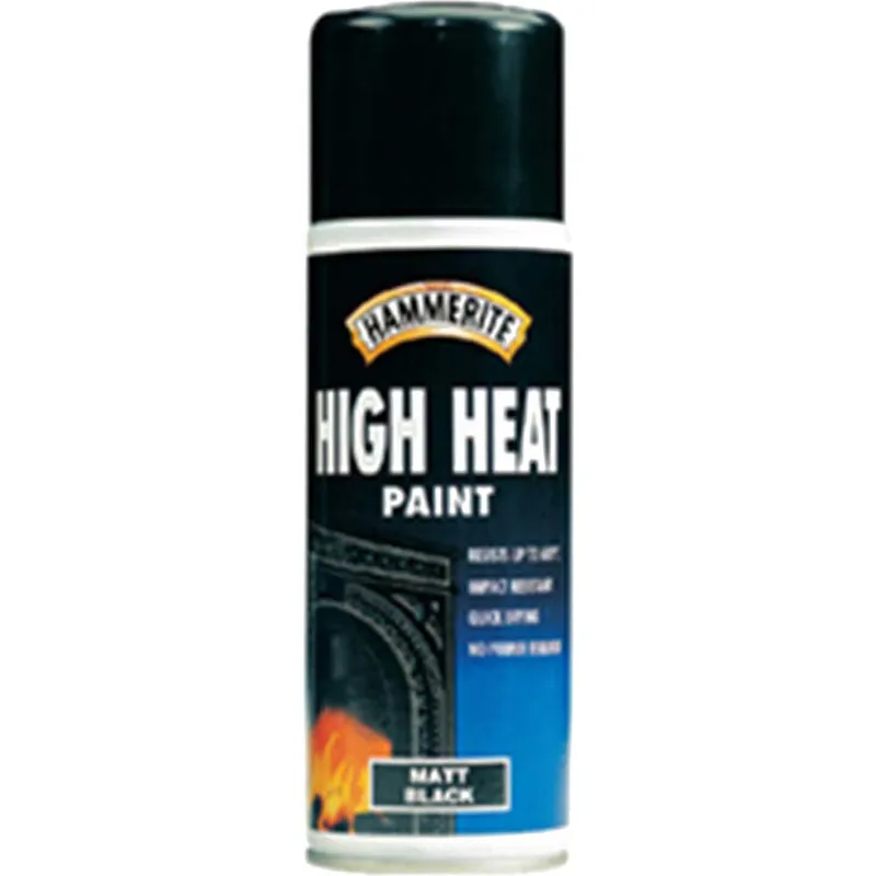 Hammerite 5092866 High Heat Paint Aerosol Black 400ml