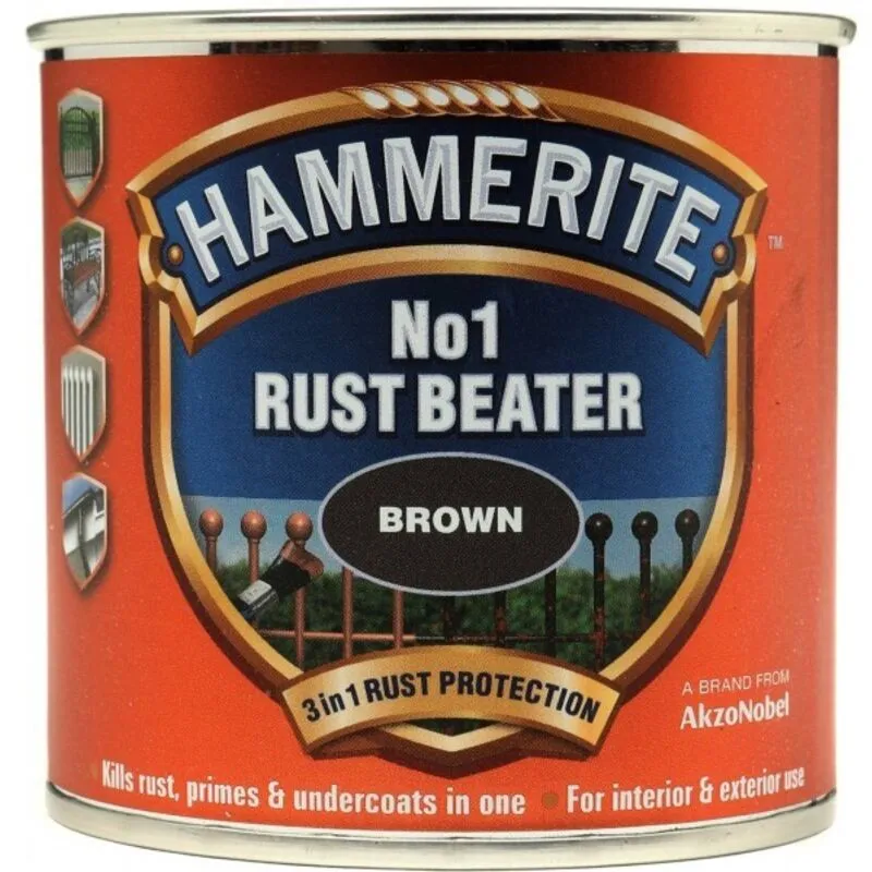Hammerite No.1 Rust Beater Paint Dark Brown 250ml