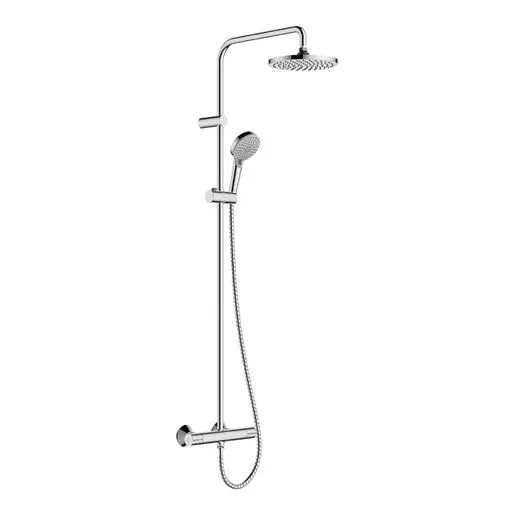 Hansgrohe Vernis Blend Showerpipe 200 1 Jet Ecosmart With Thermostatic Chrome 26089000