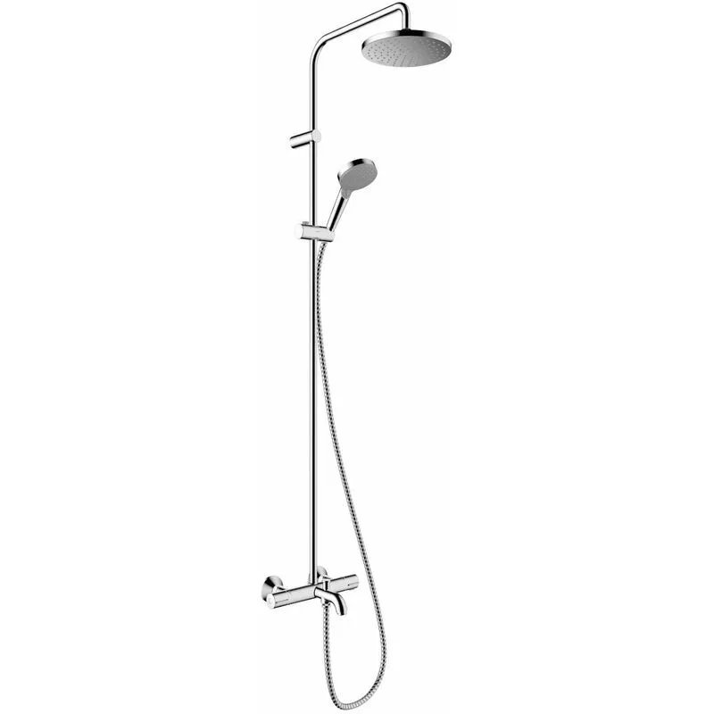 Hansgrohe Vernis Blend Showerpipe 200 1 Jet With Bath Thermostatic Chrome 26274000