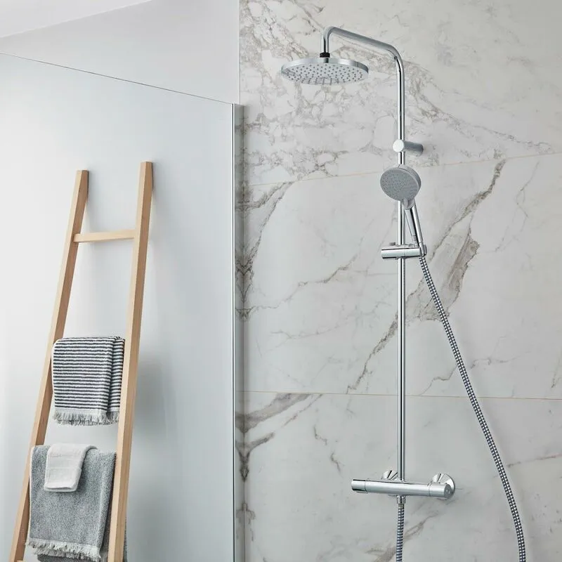 Hansgrohe Vernis Blend Showerpipe 200 1 Jet With Thermostatic Chrome 26276000