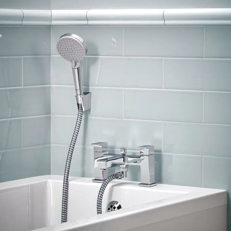 Hansgrohe - Vernis Shape Bathroom Bath Shower Mixer Tap Twin Lever Modern Chrome - Silver