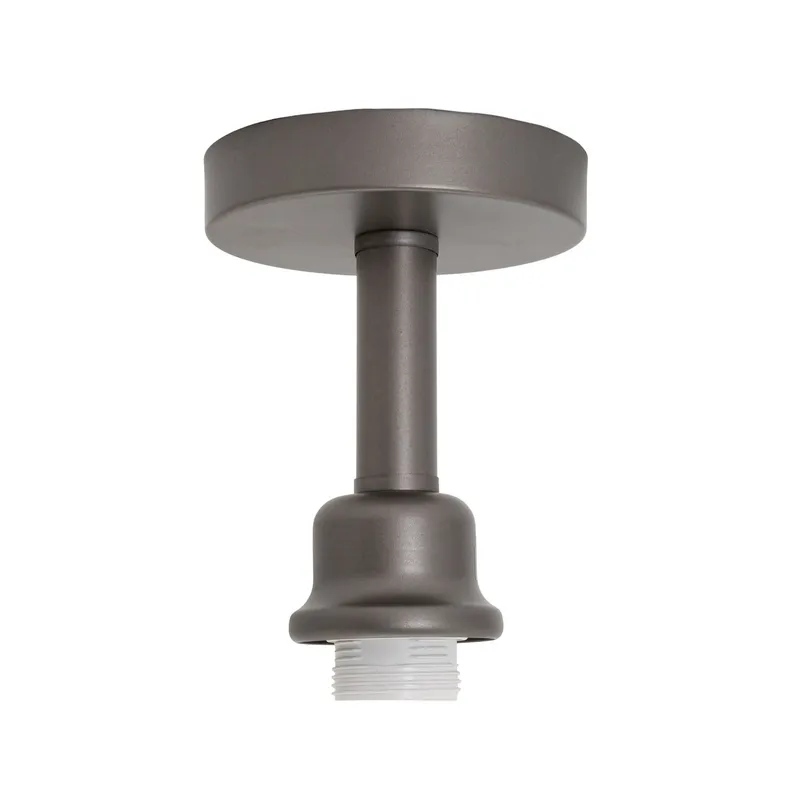 Happy Homewares Contemporary Designer Short Semi Flush Ceiling Rose Light Fitting in Grey Grey