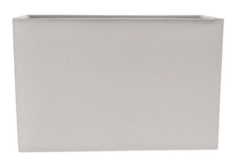 Contemporary and Stylish Dove Grey Linen Fabric Rectangular Lamp Shade