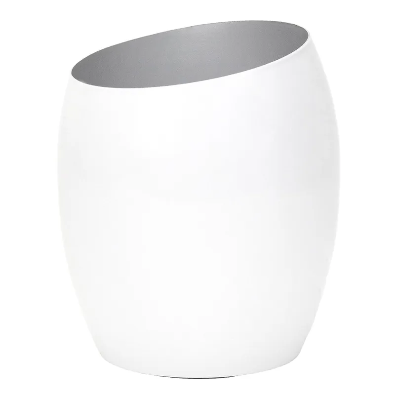 Happy Homewares Designer Matt Metal Integrated LED Table/Floor Lamp Uplighter in White White