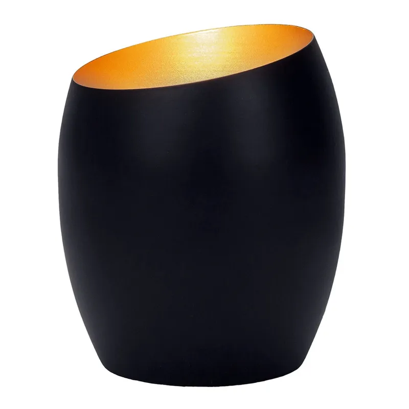 Happy Homewares Designer Matt Metal Integrated LED Table/Floor Lamp Uplighter in Black Black