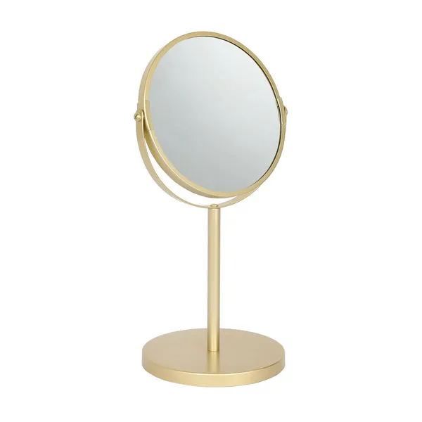 Harbour Housewares 18.5cm x 34.5cm Gold Pedestal Mirror