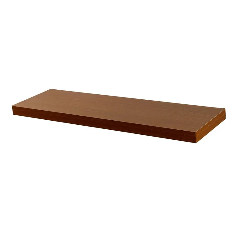 Harbour Housewares 80cm Walnut Modern Floating Shelf