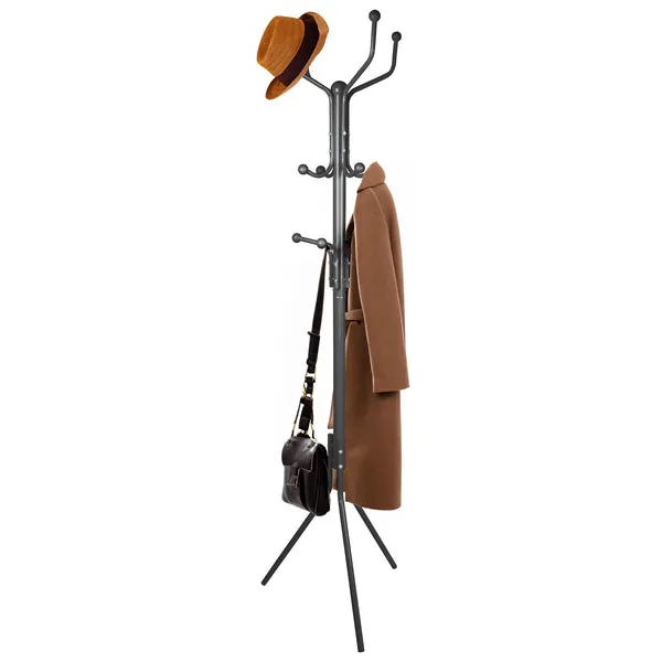 Harbour Housewares Black Free-Standing Steel Coat Rack