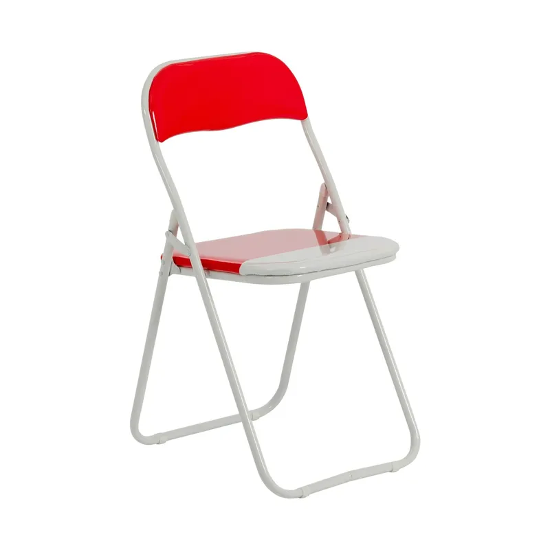 Harbour Housewares Red Wave Padded Folding Chair