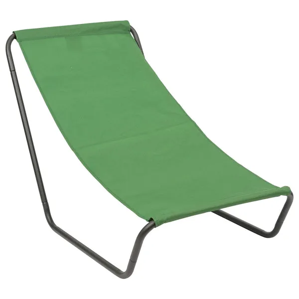 Harbour Housewares Green Folding Beach Lounger