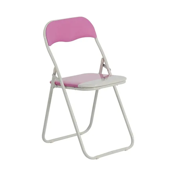 Harbour Housewares Pink Wave Padded Folding Chair